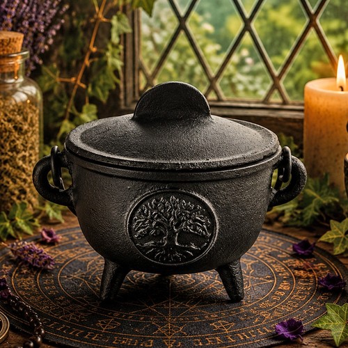 Cast iron cauldron tree - cast, of