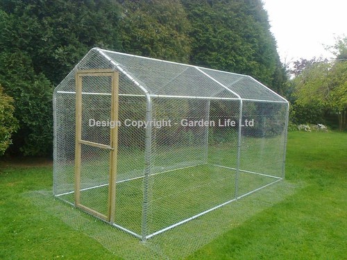 Walk chicken run steel - in,