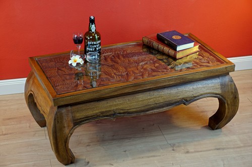 Solid wood opium coffee table - solid,