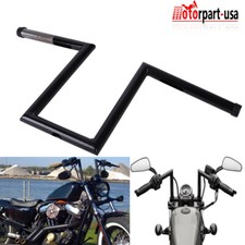 Motorcycle 1" Z-Bar Bars 10-1/2" Rise Handlebar For Harley Chopper Bobber Custom