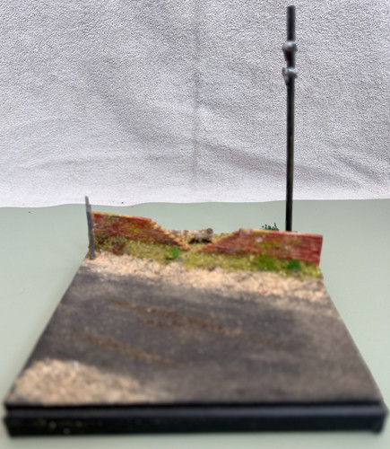 Diorama base road scene with - base,