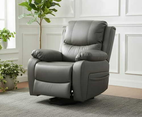 Positano grey leather - grey, rise