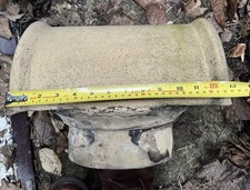 Chimney pot Rain cowl Anti Downdraught Clay to fit Inside (7.5"-8.5") opening