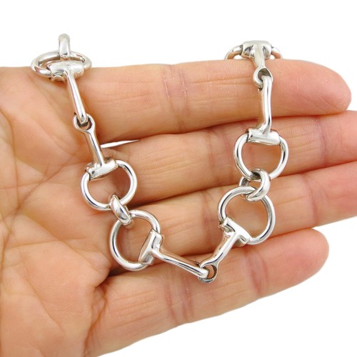 Silver horsebit bracelet 925 - horsebit,