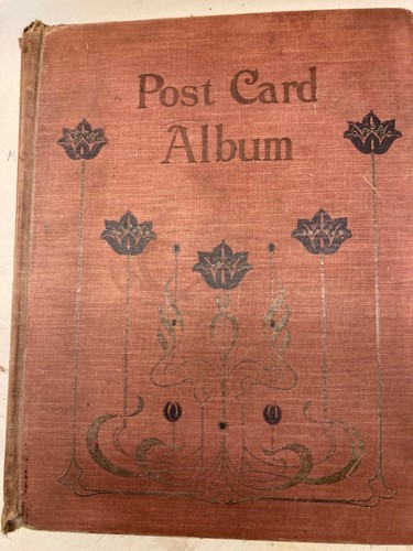 Empty vintage postcard album - empty,