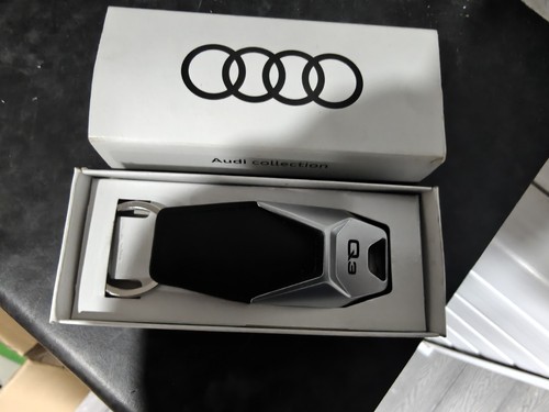 Audi keyring leather - keyring,
