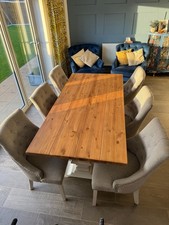 Farmhouse Dining Table with 6