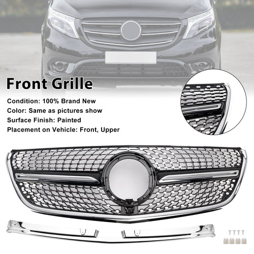 Chrome front bumper grill - chrome,