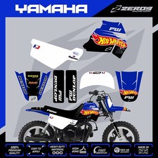 YAMAHA PW 50 GRAPHICS KIT PEEWEE DECAL MINI BIKE STICKER HOT WHEELS BLU