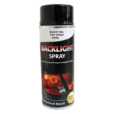 BACK TAIL LIGHT LENS SPRAY TINT TINTING SMOKE PAINT BLACK 400ML Aerosol Rear