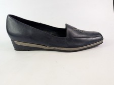 Van Dal Navy Leather Low Heel Slip On Shoes Uk 5 D