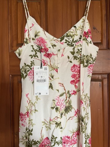 Zara flowery midi dress - flowery,