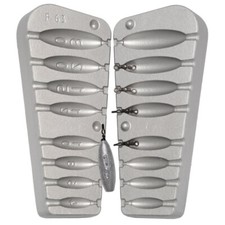 Drop Shot Barrel Lead Fishing Mould/Lead Mould 8 in 1 Fishing Aluminium Mould