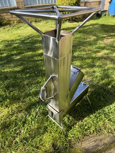 Rocket stove wood - stove, burning