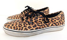 Vans Classic Leopard Print Skate Shoes UK 8.5 Mens Unisex Trainers Casual Size