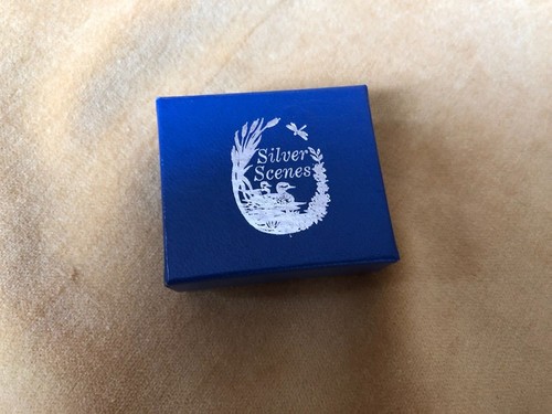 Silver scenes pewter bird - silver,
