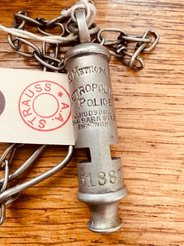 Police whistle numbered hudson - whistle,