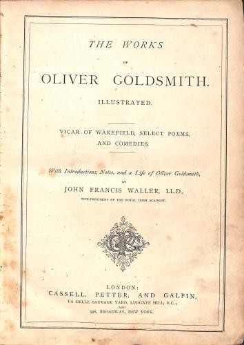 The works oliver goldsmith - of,
