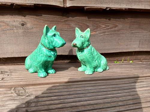 Sylvac green scottie dog - sylvac,
