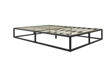 Black Small Double Bed Frame 4FT 120cm Bedstead Birlea Soho Metal Platform