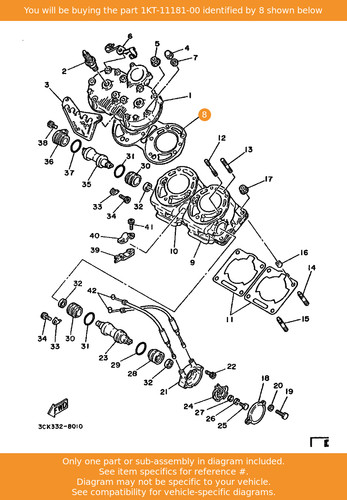 Yamaha gasket cylinder - yamaha, head