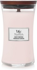 WoodWick Large Hourglass Scented Candle Sheer Tuberose, 610g