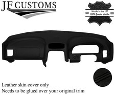 BLACK STITCH LEATHER DASHBOARD