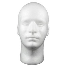 Male Foam Mannequin Head Model