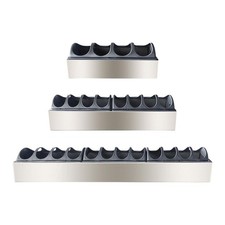 Chicken Feeder Trough Multi Hole Large Capacity Metal for Pigeon Duck Bird