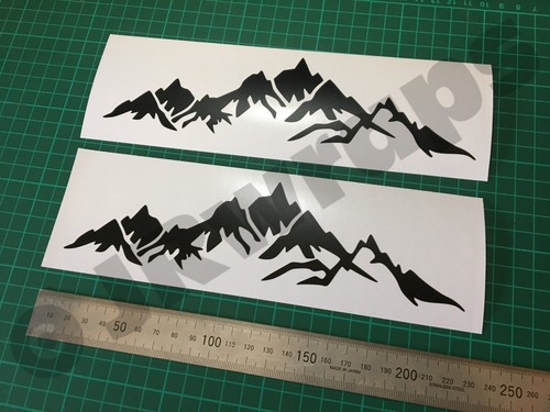 Mountain stickers decals - (x2),
