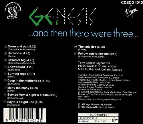 Genesis and then there were - -,