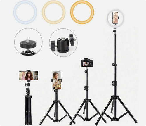 Ring light with tripod - with,