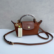 Longchamp Small Crossbody Bag-Cognac