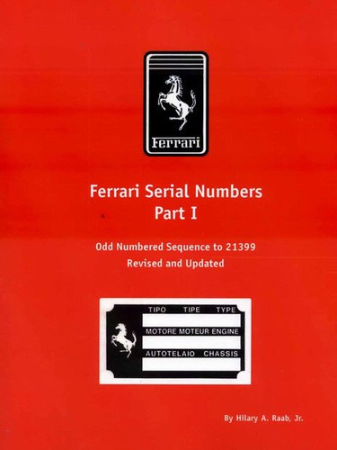 Ferrari serial number book - serial,