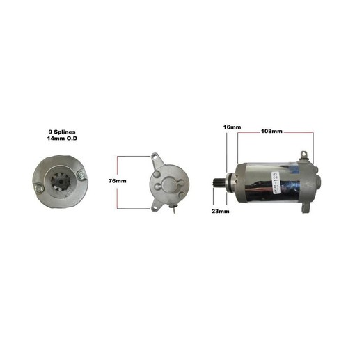 Engine starter motor - engine,