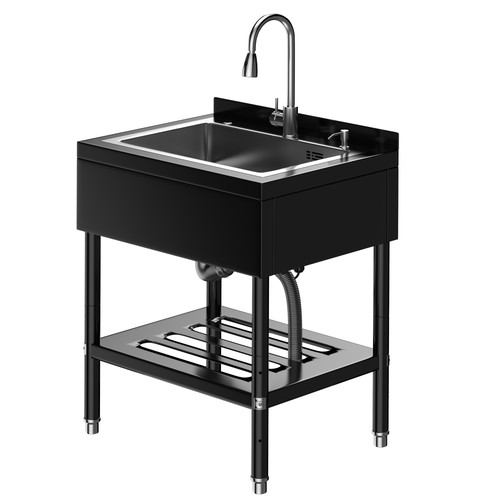 Stainless steel utility sink - steel,
