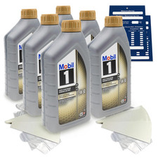6 Litre Mobil 1 FS X2 5W50 Engine Oil MB 229.3 Porsche A40 API SN SM 9.55535-M2 SET