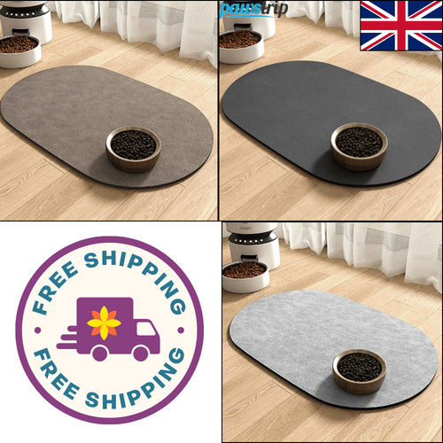 Oval pet feeding mat absorbent - mat,