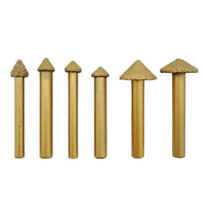 5pcs CNC Diamond Engraving Bits 3D Stone Vaccum Brazed Carving Tools For Granite