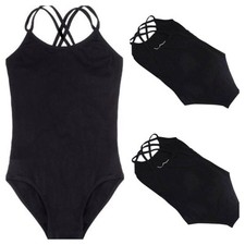 Ballet Leotard.Black Cross
