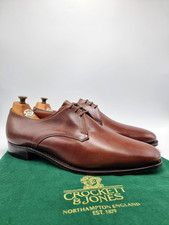RARE NOS Vintage CROCKETT & JONES Woodstock Brown Leather Shoes UK 9 US 10 EU 43