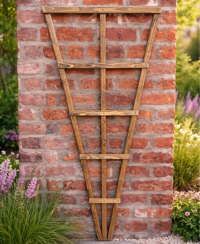 Large wooden fan trellis - fan,