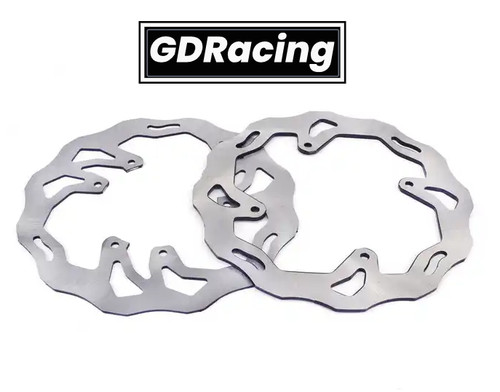 Wavy front rear brake - front, +