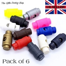 6 x Plastic Cord Locks Spring