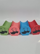 Pringles Crisp Slider  Lids X 4 Red And Green ,Blue,Pink