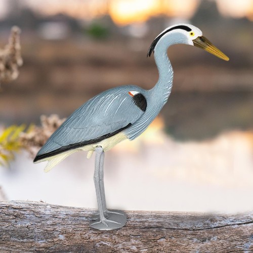 Blue heron decoy garden statue - heron,