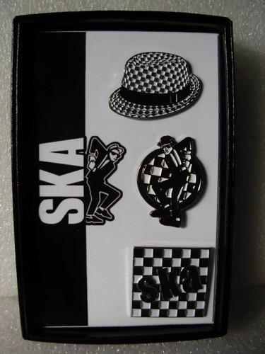 Ska music pin badge set - ., style