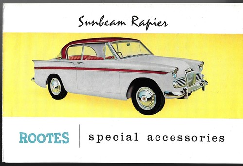 Sunbeam rapier series - series, &