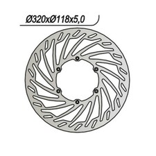 FRONT BRAKE DISC NG 819 Yamaha YZ 125 2001-2016
