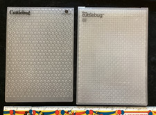 cricut cuttlebug 2 embossing folders dots and oxford lighly used